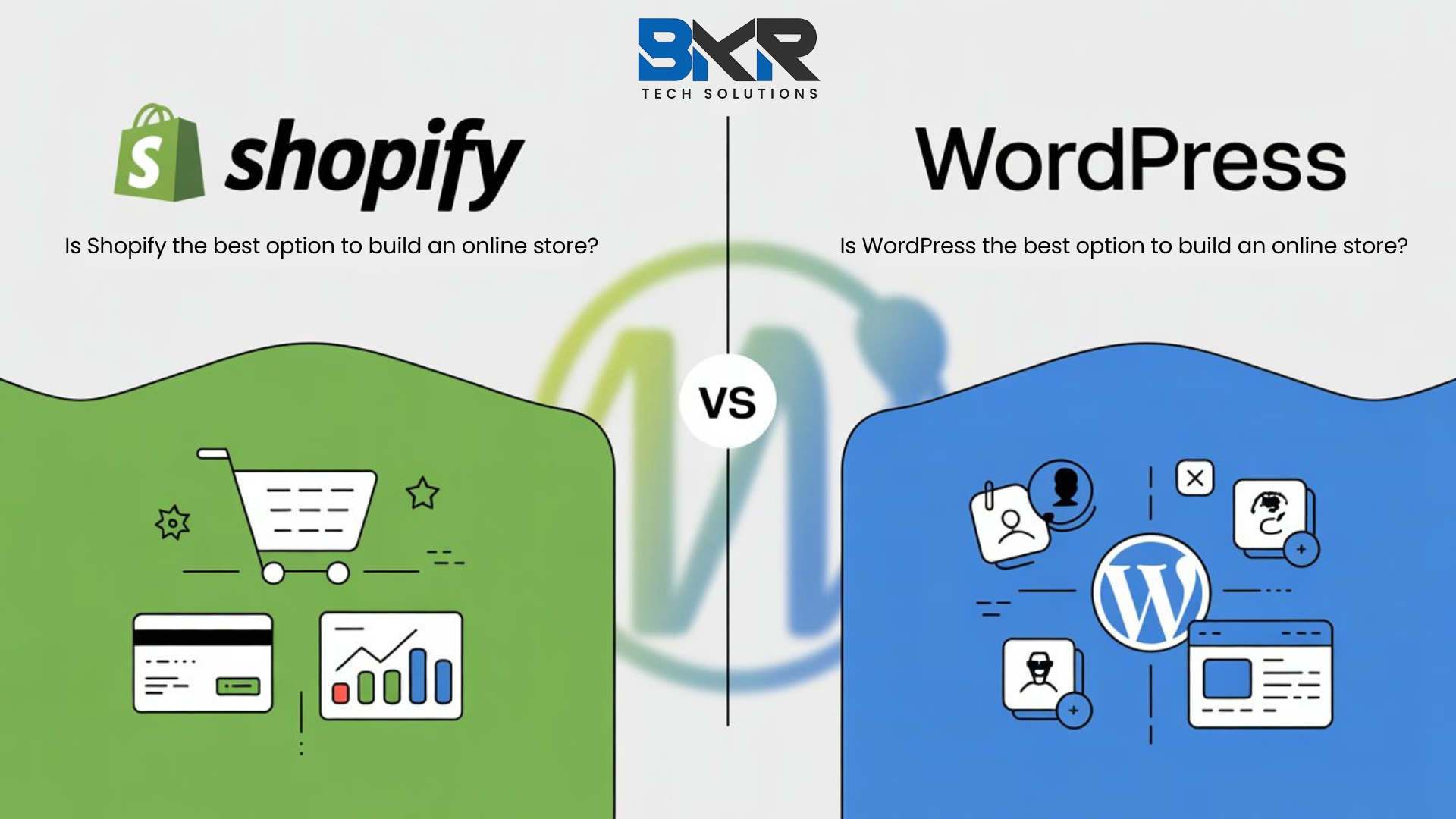 Shopify vs WordPress - bkrtechsolutions